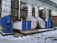 Система воздушного отопления 400 кВт литейного цеха на заводе в г. Воткинск